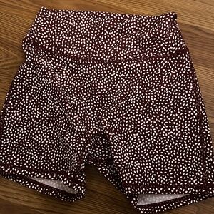BuffBunny Maroon Spot Athletic Shorts